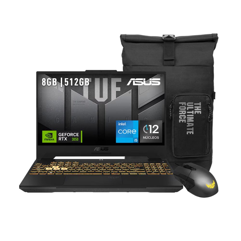 Laptop Gamer Asus Tuf Gaming F15 15.6'' Full Hd Intel Core I5-12500h Nvidia Geforce Rtx 3050 8gb 512gb Ssd Windows 11ho