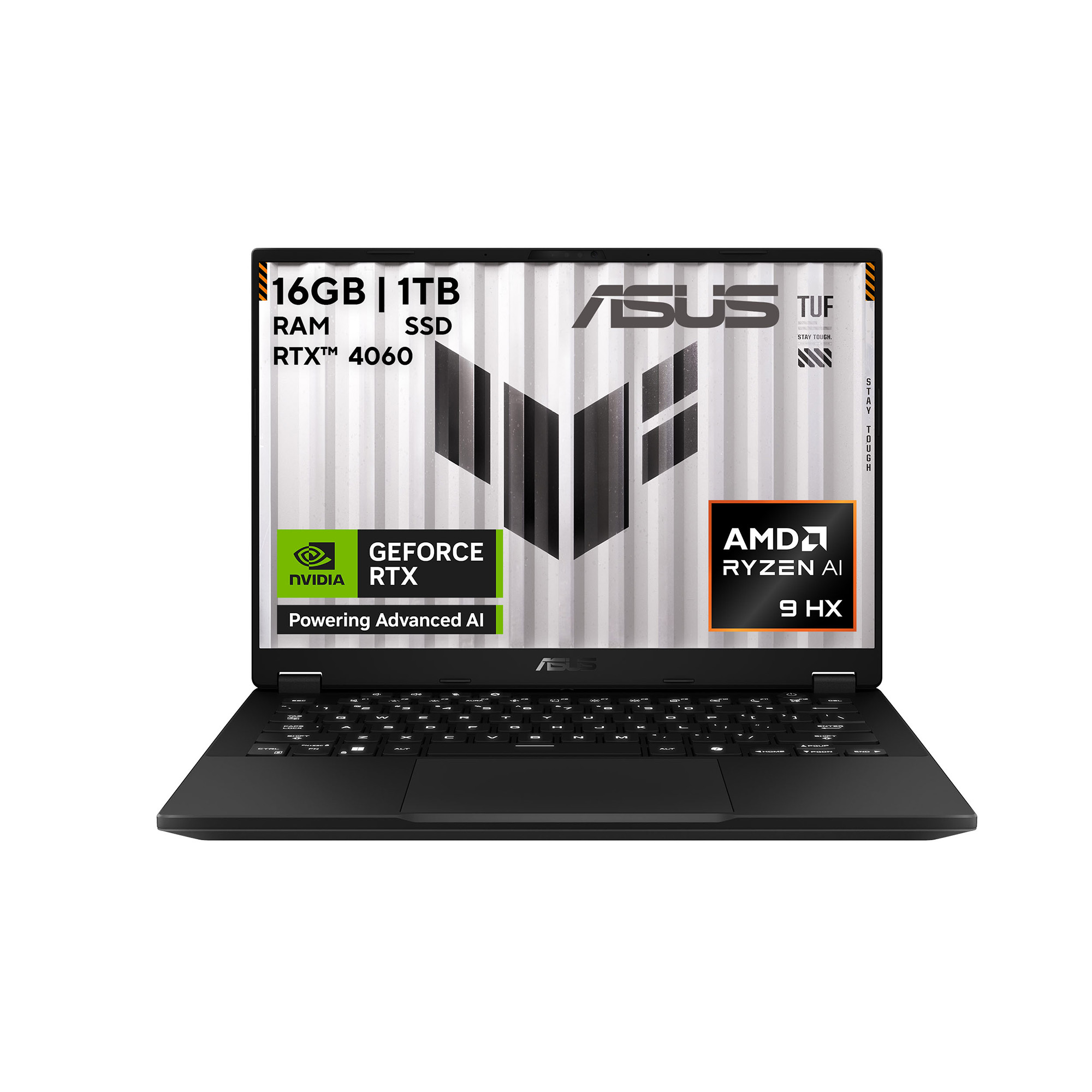 Foto 2 pulgar | Laptop Asus TUF Gaming A14, RTX 4060, Ryzen AI 9 HX 370, 16GB RAM, 1TB, 14'' 2.5K