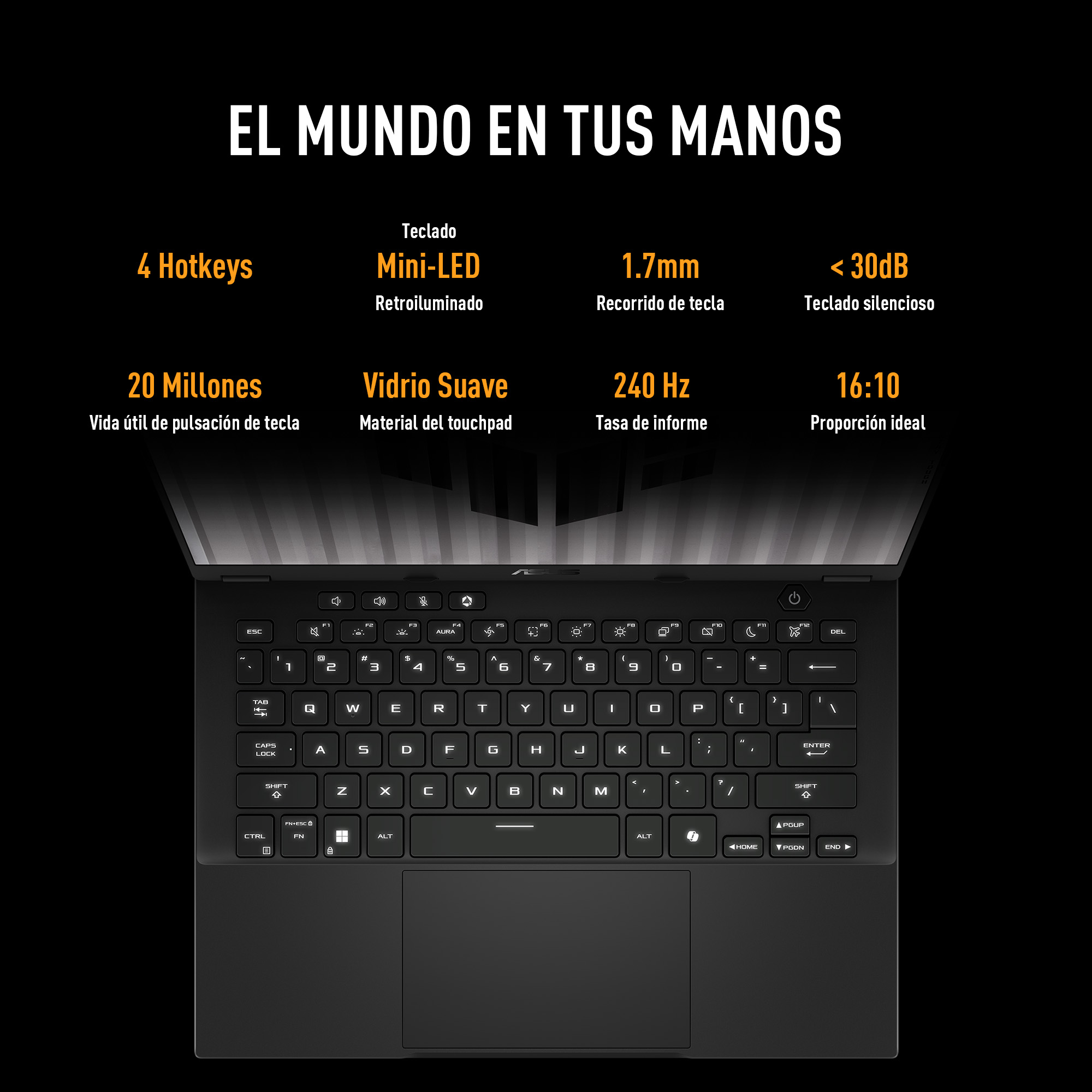 Foto 5 pulgar | Laptop Asus TUF Gaming A14, RTX 4060, Ryzen AI 9 HX 370, 16GB RAM, 1TB, 14'' 2.5K