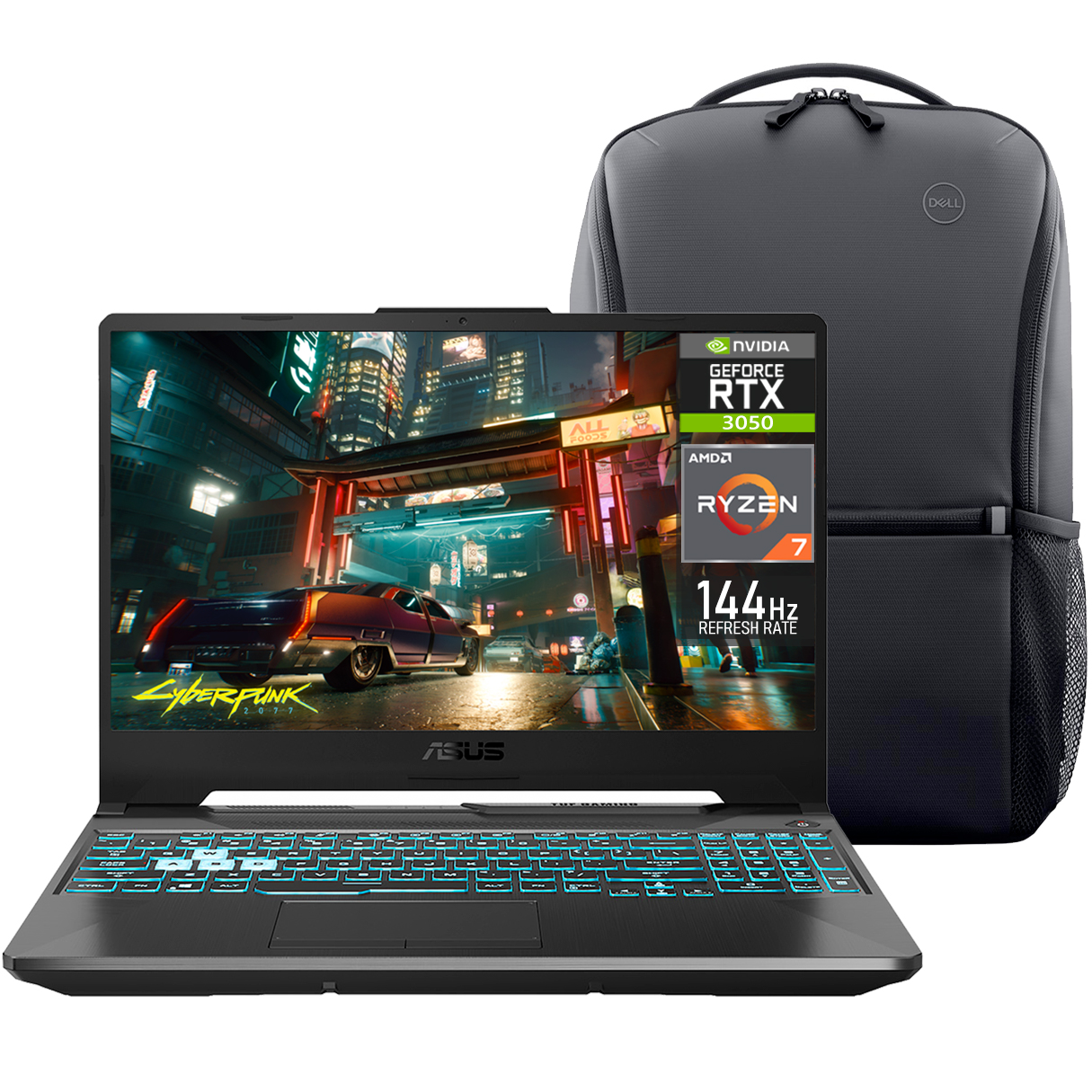 Foto 2 pulgar | Laptop Gamer Asus Tuf Gaming A15 Rtx 3050 Amd Ryzen 7 7435hs 24gb Ram 1.5tb Ssd 15.6'' W111h Teclado En Ingles Mochila