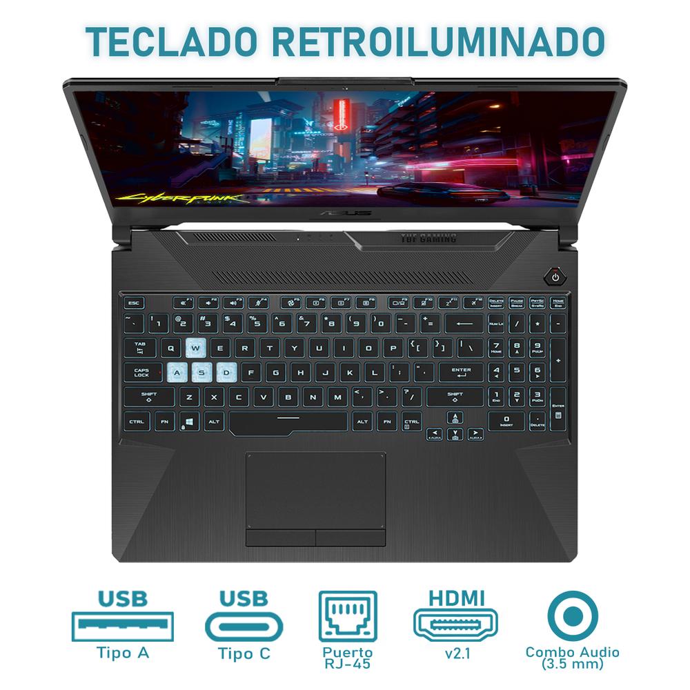 Foto 5 pulgar | Laptop Gamer Asus Tuf Gaming A15 Geforce Rtx 3050 Amd Ryzen 7 7435hs 16gb Ram 1tb Ssd 15.6'' W11h Teclado En Ingles