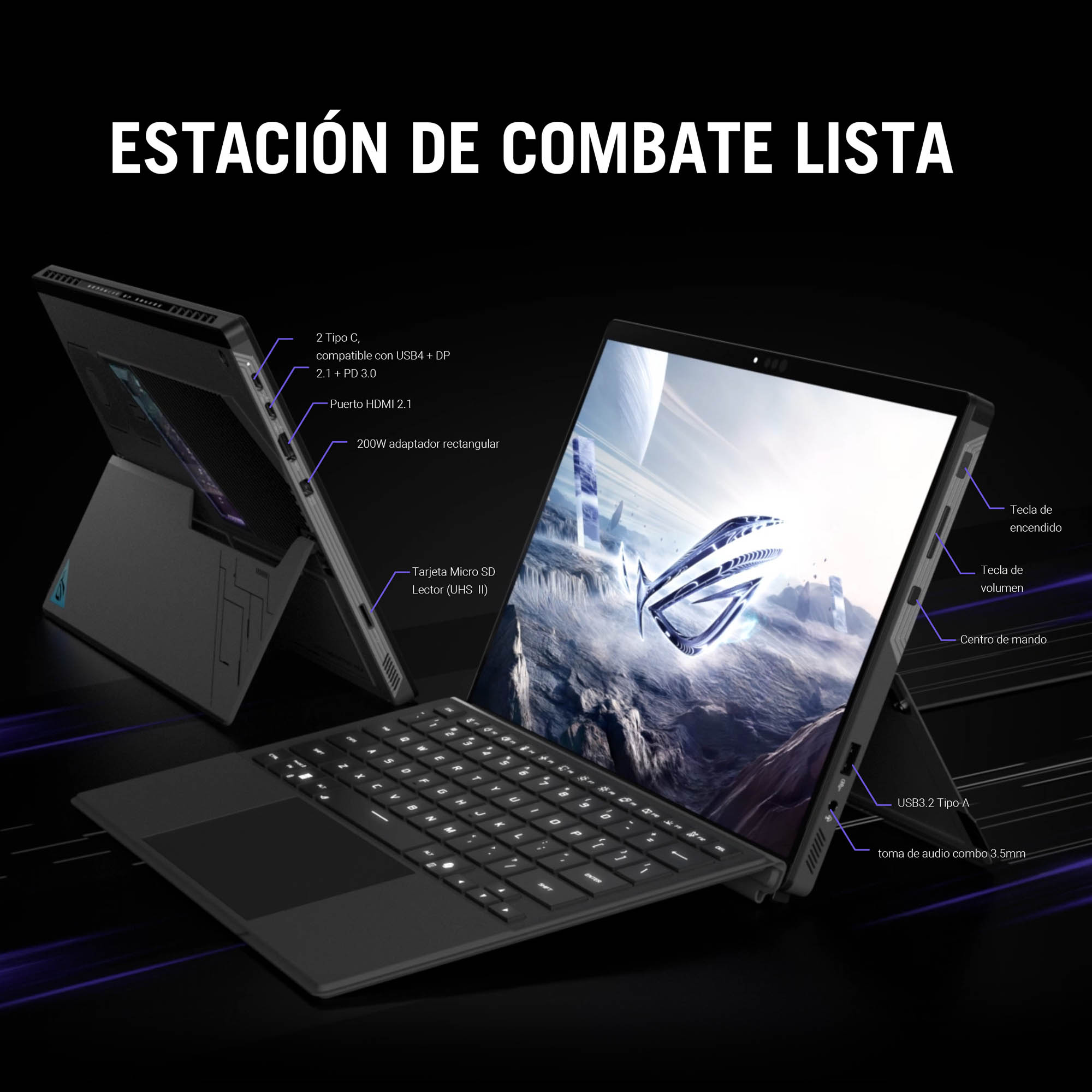 Foto 5 pulgar | Laptop Gamer Asus Rog Flow Z13 (2025), Amd Ryzen Ai Max 390, 32gb Ram, 1tb, Pantalla 13.4'' 2.5k