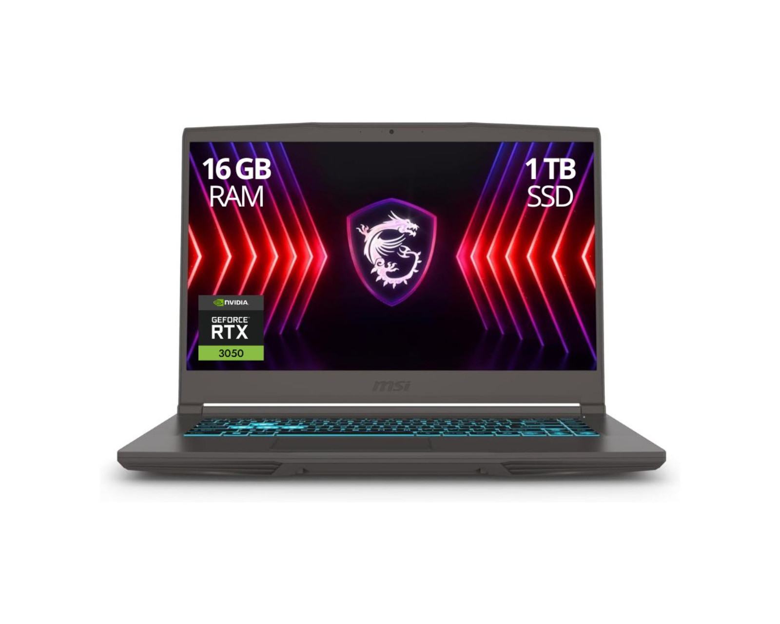 Foto 2 pulgar | Laptop Gamer Msi Thin A15 B7uc 15.6'' Fhd 144hz Amd Ryzen 5 4.55ghz 16gb Ram 1tb Ssd Nvidia Geforce Rtx 3050 4gb Gddr