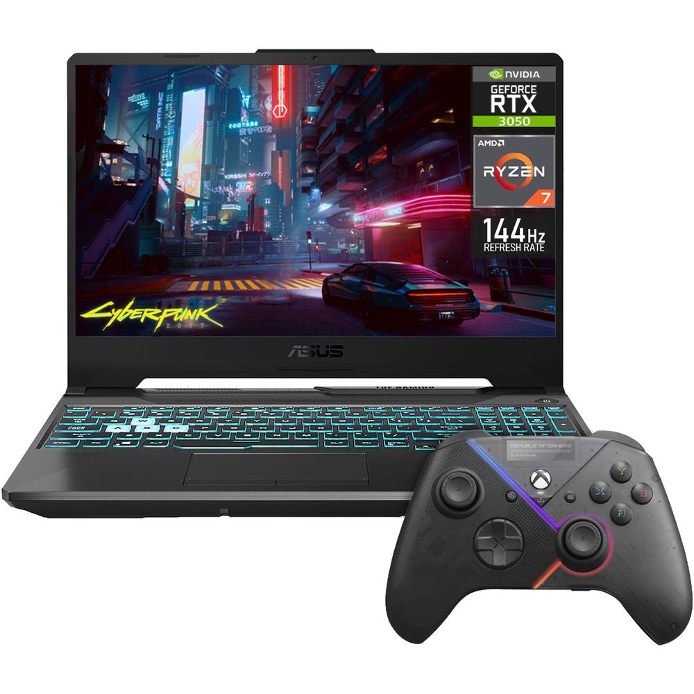 Foto 2 pulgar | Laptop Gamer ASUS TUF Gaming A15 GeForce RTX 3050 AMD Ryzen 7 16GB RAM 1TB SSD 15.6" Teclado en Ingles + Control Raikiri