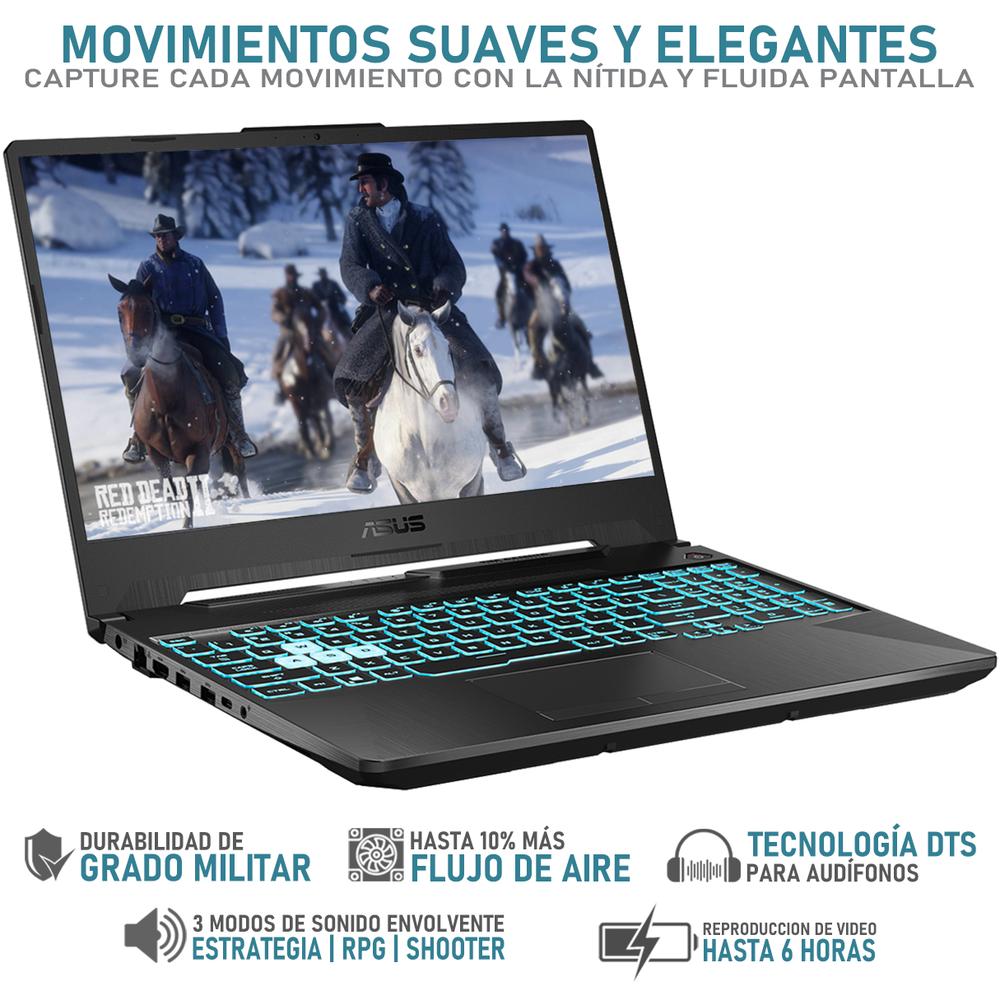 Foto 4 pulgar | Laptop Gamer ASUS TUF Gaming A15 NVIDIA GeForce RTX 3050 AMD Ryzen 7 7435HS 32GB RAM 1.5TB SSD 15.6" W11H Teclado en