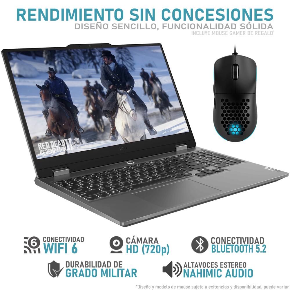 Foto 4 pulgar | Laptop Gamer Lenovo Loq Geforce Rtx 3050 Amd Ryzen 5 7235hs 16gb Ram 1.5tb Ssd 15.6'' W11h Teclado En Español + Mouse