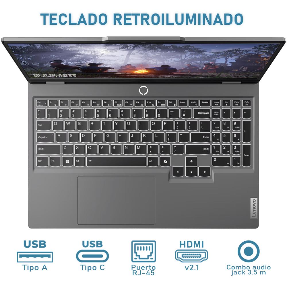 Foto 5 pulgar | Laptop Gamer Lenovo Loq Geforce Rtx 3050 Amd Ryzen 5 7235hs 16gb Ram 1.5tb Ssd 15.6'' W11h Teclado En Español + Mouse