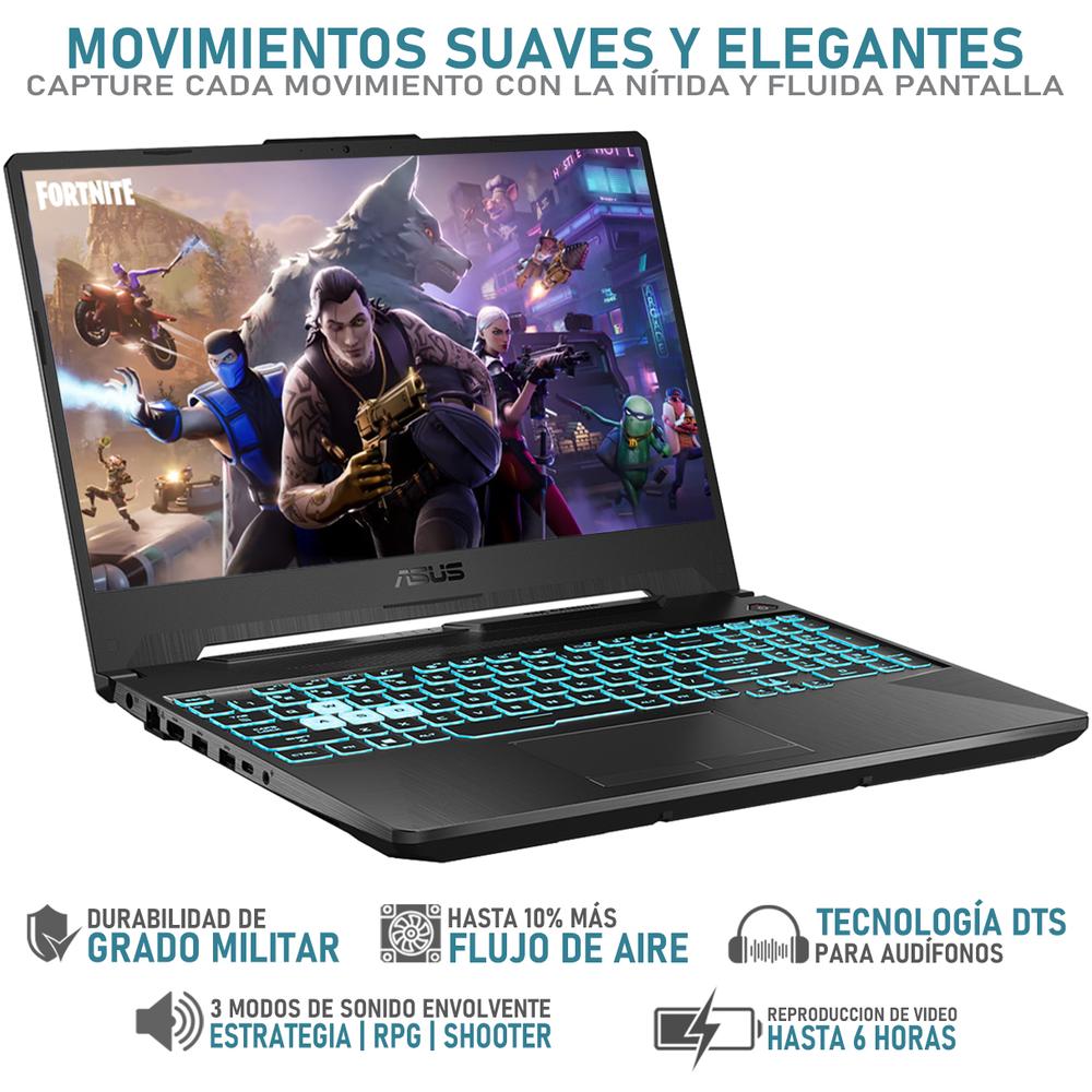 Foto 4 pulgar | Laptop Gamer Asus Tuf Gaming A15 Nvidia Geforce Rtx 2050 Amd Ryzen 5 7535hs 16gb Ram 512gb Ssd 15.6'' W11h Teclado