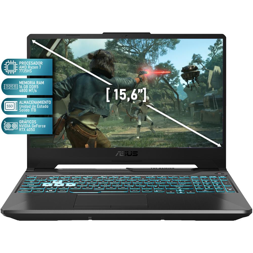 Foto 2 | Laptop Gamer Asus Tuf Gaming A15 Nvidia Geforce Rtx 4050 Amd Ryzen 7 7735hs 16gb Ram 1tb Ssd 15.6'' W11h Teclado En