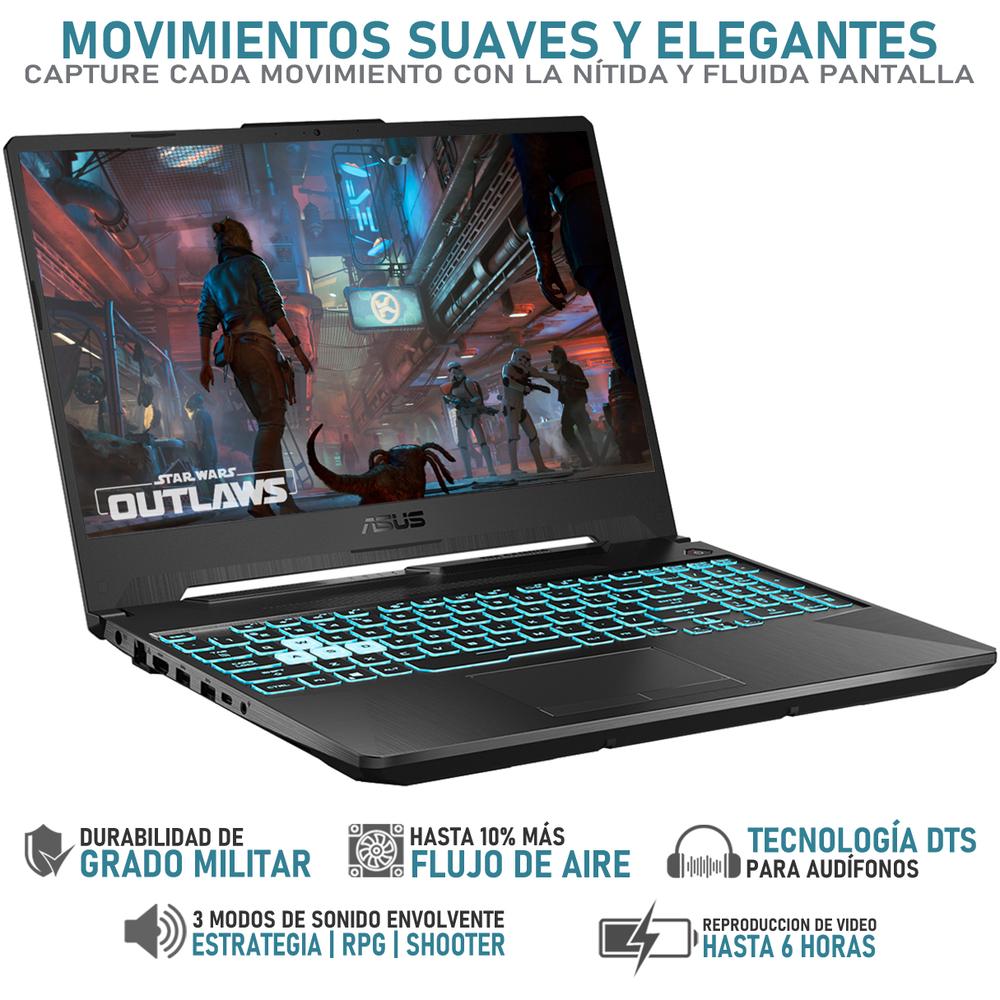 Foto 3 | Laptop Gamer Asus Tuf Gaming A15 Nvidia Geforce Rtx 4050 Amd Ryzen 7 7735hs 16gb Ram 1tb Ssd 15.6'' W11h Teclado En