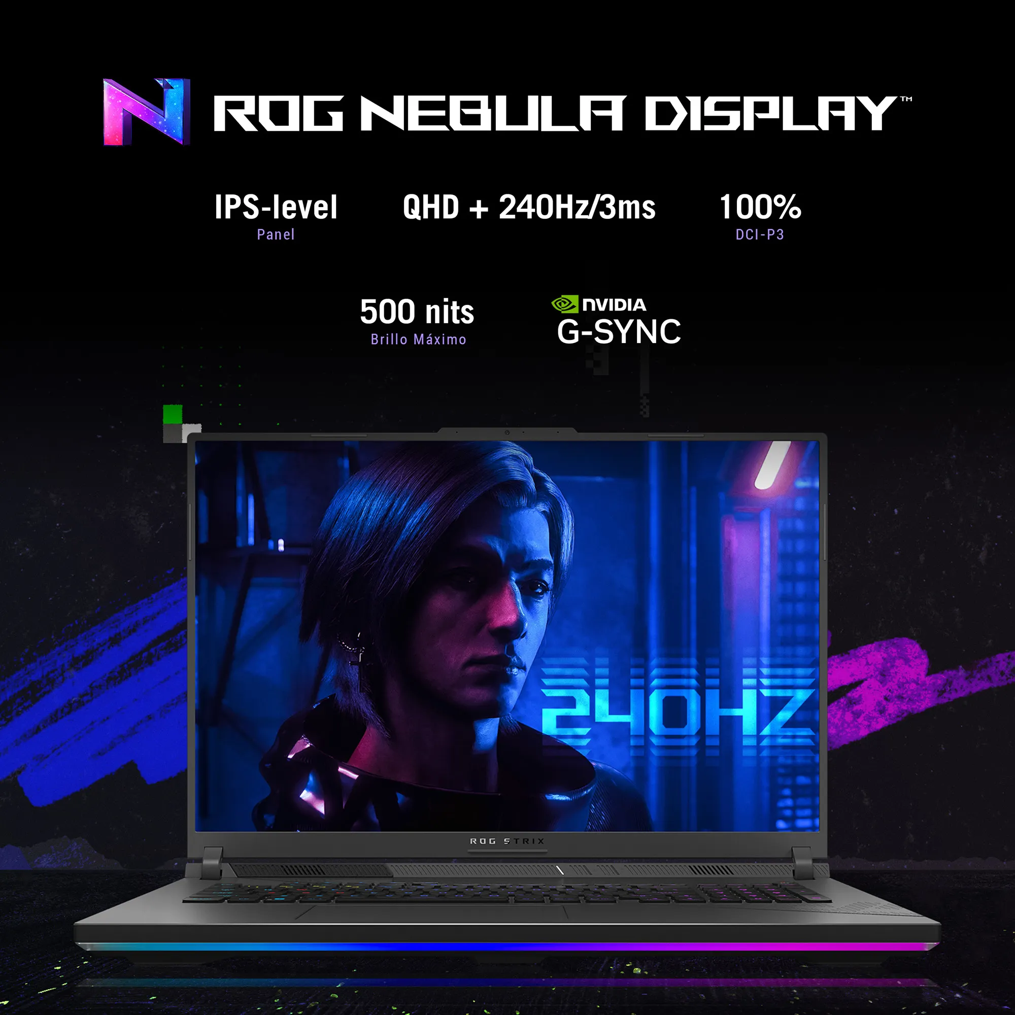 Foto 4 | Laptop Gamer Asus Rog Strix G16 RTX 4060 Intel  Core™ I9 14900hx 32GB 1TB Verde