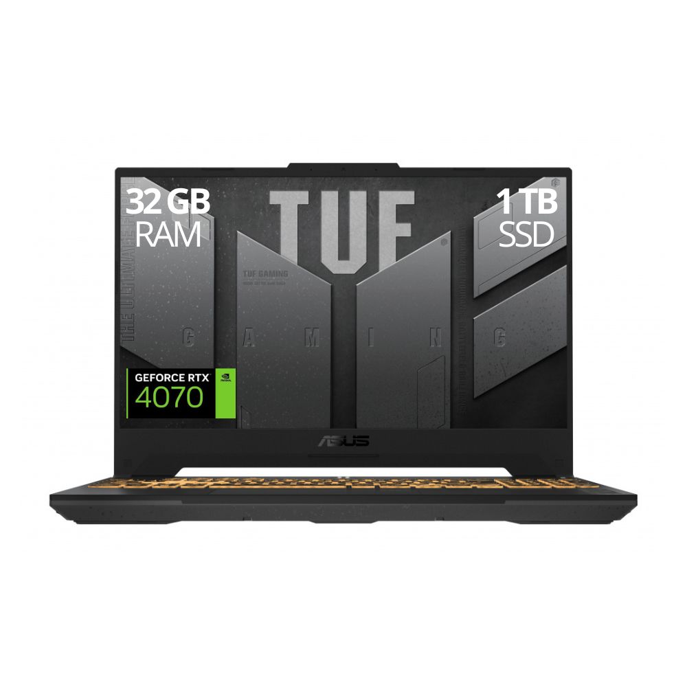 Foto 1 | Laptop Gamer Asus Tuf Gaming F15 15.6'' Full Hd Windows 11 Home Intel Core I7 Nvidia Rtx 4070 32gb Ram 1tb Ssd Gris