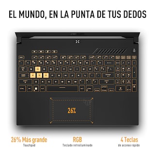 Foto 3 | Laptop ASUS TUF Gaming F15 Intel Core i5-12500H RTX 3050 8 GB 512GB SSD Windows 11 Gris