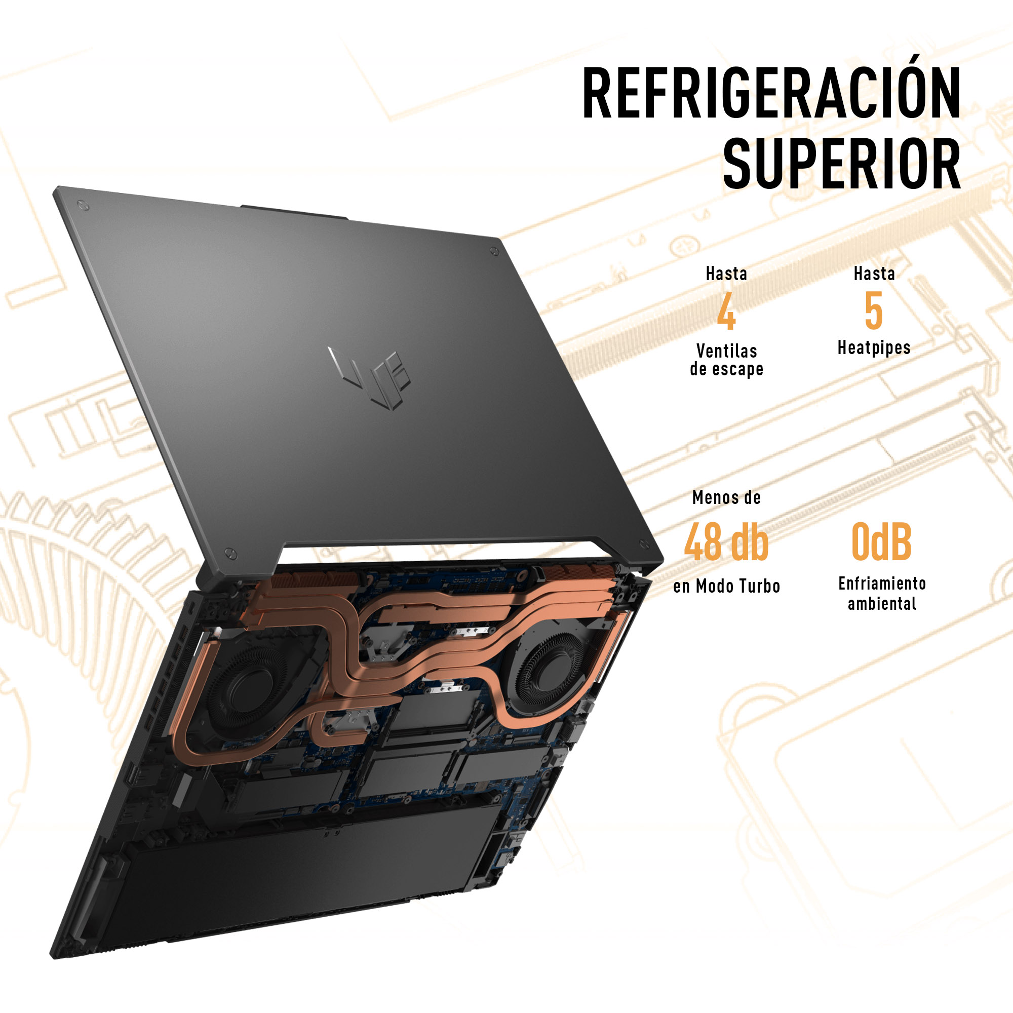 Foto 6 pulgar | Laptop ASUS TUF Gaming F15 Intel Core i5-12500H  RTX 3050 8 GB 512GB SSD Windows 11 Gris