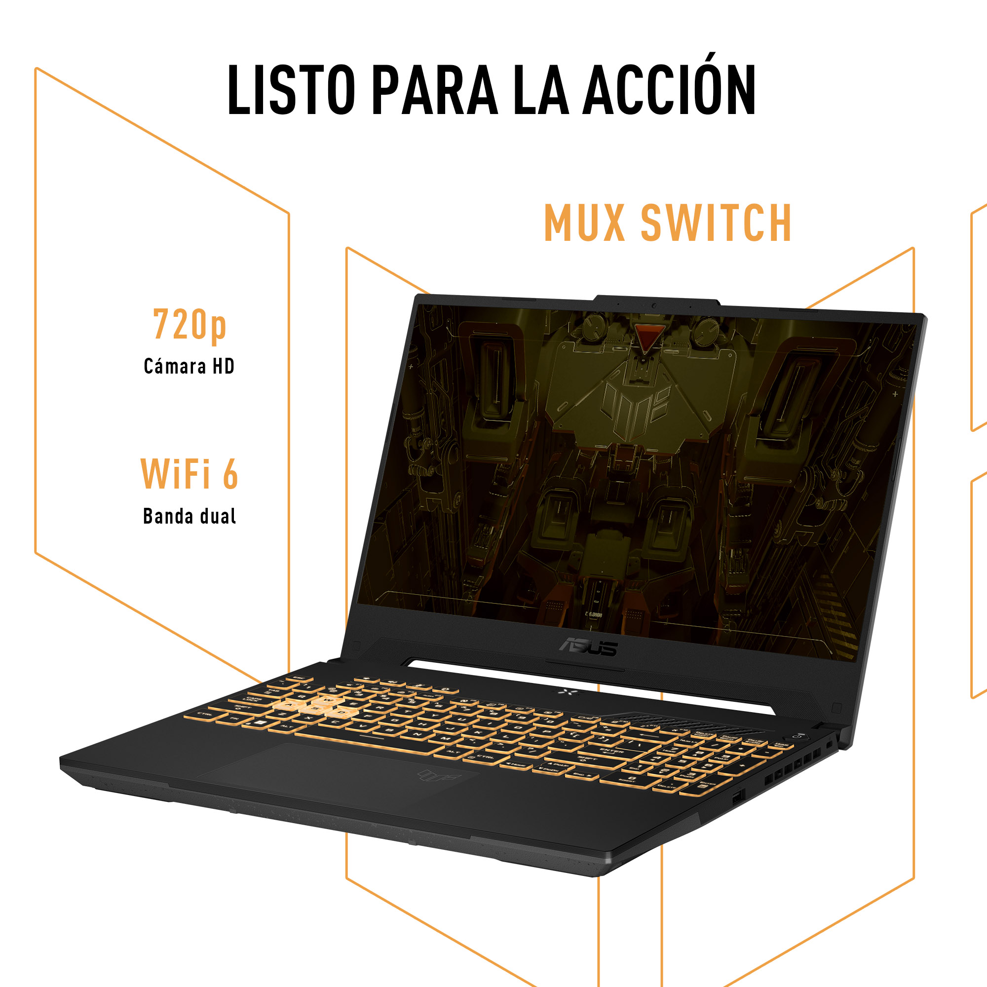 Foto 7 pulgar | Laptop ASUS TUF Gaming F15 Intel Core i5-12500H  RTX 3050 8 GB 512GB SSD Windows 11 Gris