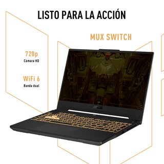 Foto 6 | Laptop ASUS TUF Gaming F15 Intel Core i5-12500H RTX 3050 8 GB 512GB SSD Windows 11 Gris