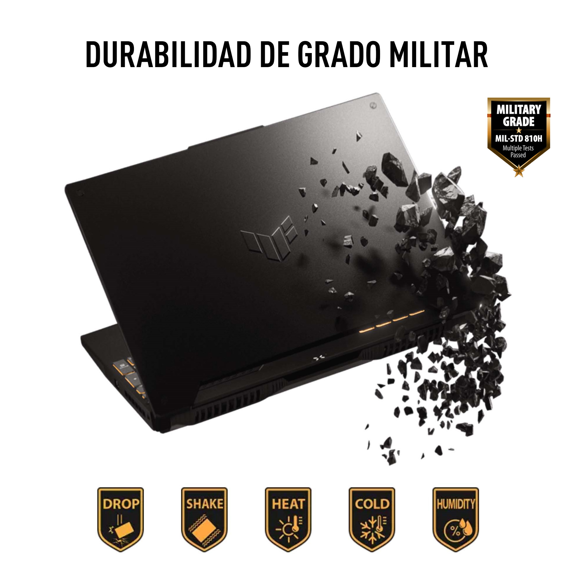 Foto 8 pulgar | Laptop ASUS TUF Gaming F15 Intel Core i5-12500H  RTX 3050 8 GB 512GB SSD Windows 11 Gris