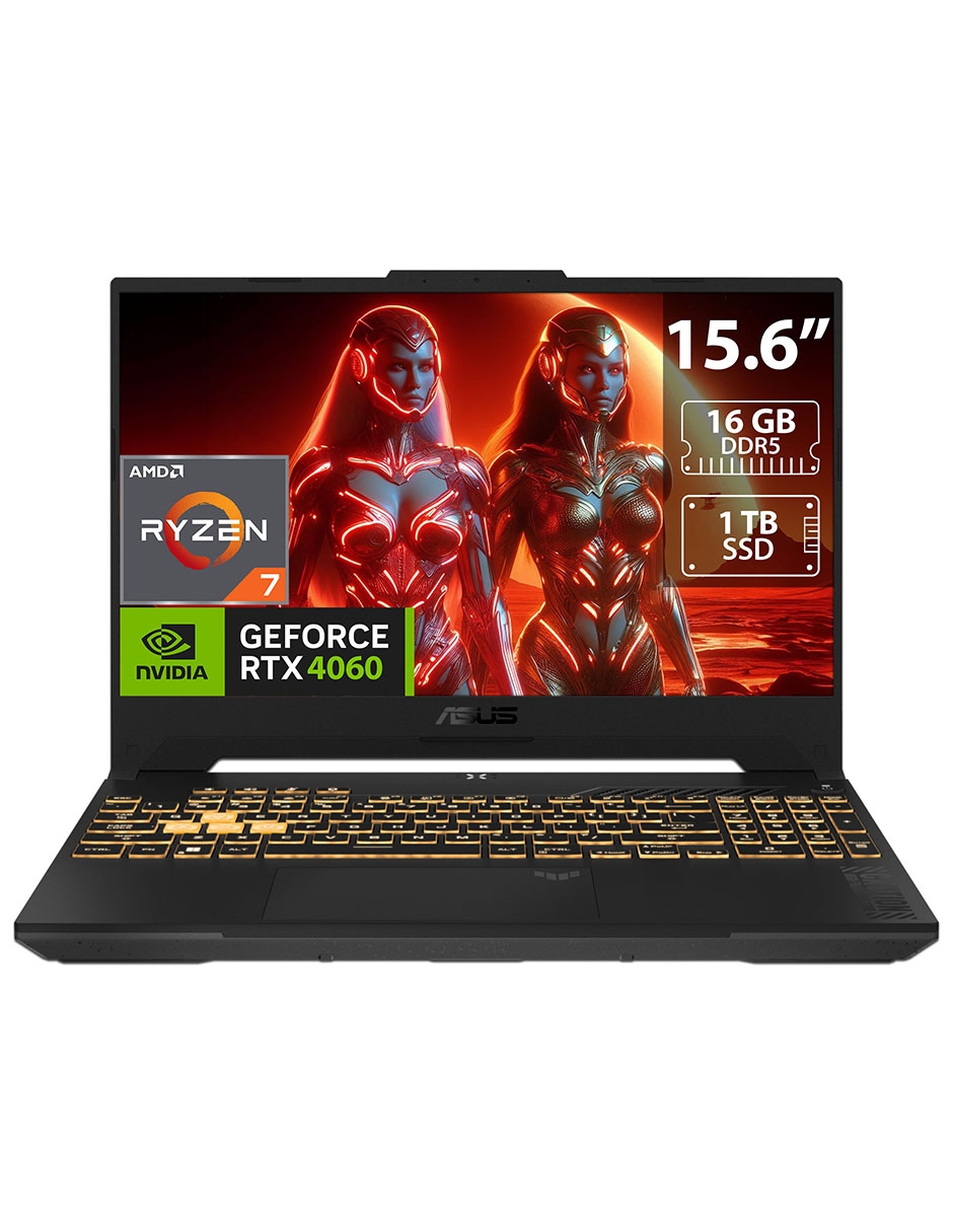 Laptop Gamer Asus Tuf Gaming A15: Amd Ryzen 7 7735hs , Ram 16gb Ddr5, Ssd 1tb, Pantalla 15.6'', Rtx 4060, S.o. Win