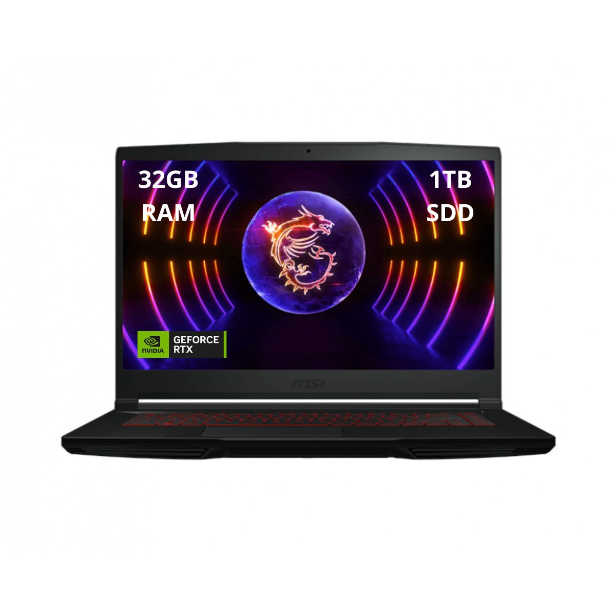 Foto 2 pulgar | Laptop Msi Thin Gf63 15.6'' Windows 11 Home Intel Core I5 Nvidia Geforce Rtx 2050 32gb Ram 1tb Ssd Negro
