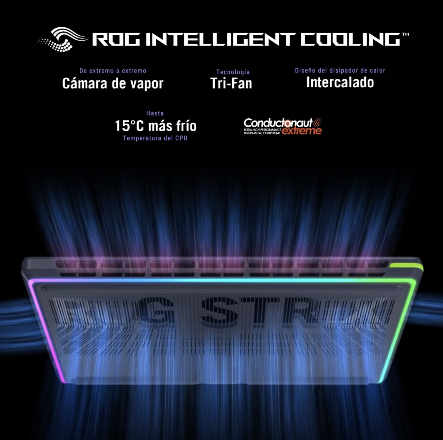 Foto 6 pulgar | Laptop Gamer Asus Rog Strix G18 18'' Windows 11 Home Intel Core Ultra 9 Nvidia Geforce Rtx 4070 Ti 32gb Ram 1tb Ssd Neg
