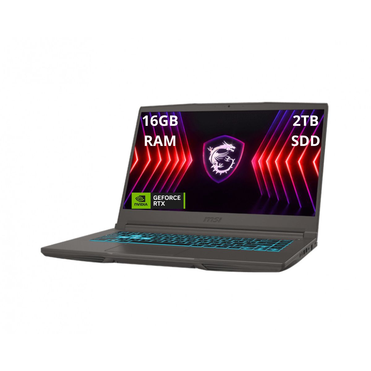Laptop Msi Thin A15 B7ve-453mx 15.6'' Windows 11 Home Amd Ryzen 5 Nvidia Geforce Rtx 4050 16gb Ram 2tb Ssd Negro
