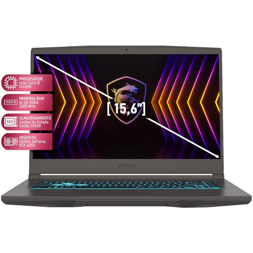 Foto 3 pulgar | Laptop Gamer Msi Thin 15 B13ve Geforce Rtx 4050 Intel Core I5 13420h 16gb Ram 512gb Ssd 15.6'' Teclado En Español +