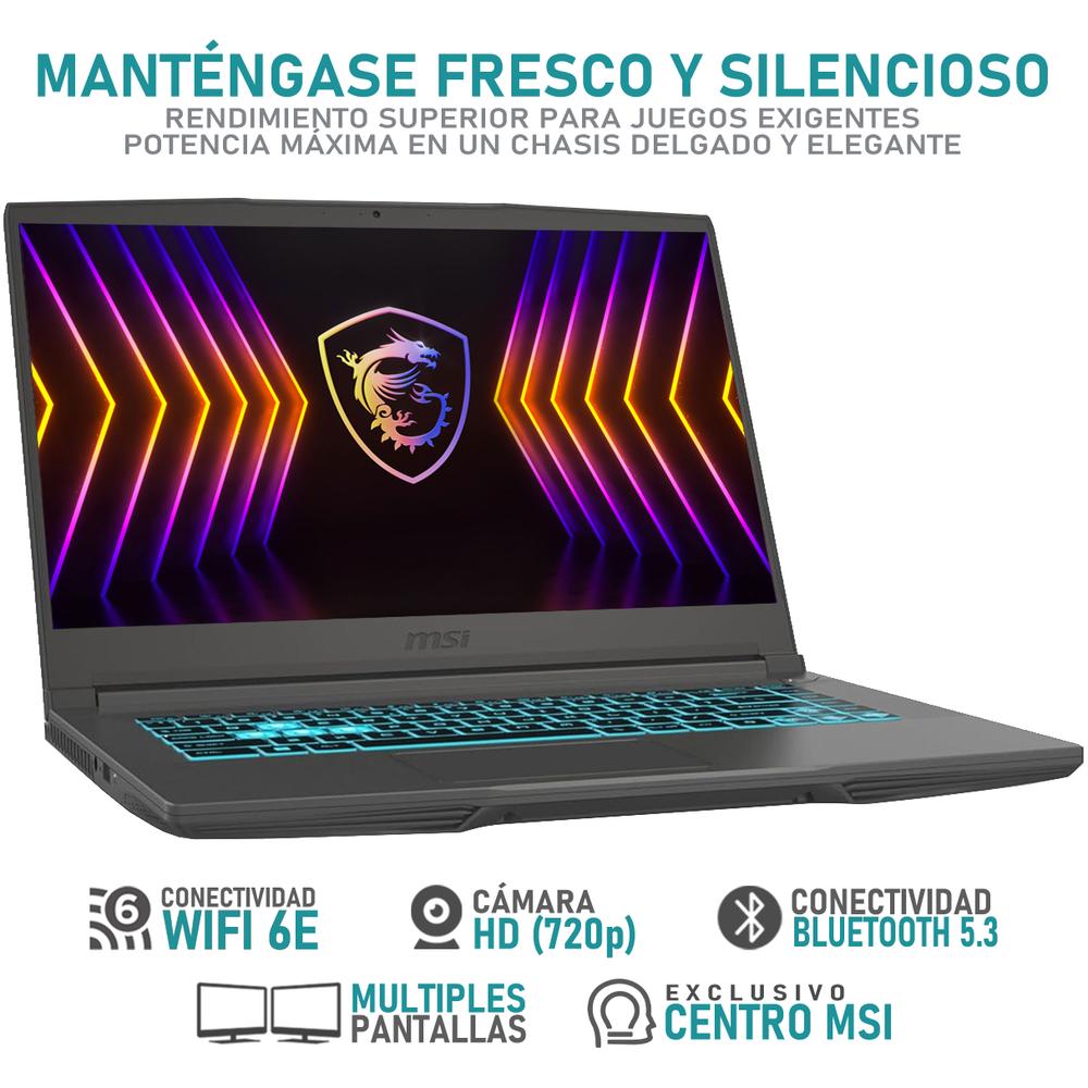 Foto 4 pulgar | Laptop Gamer Msi Thin 15 B13ve Geforce Rtx 4050 Intel Core I5 13420h 16gb Ram 512gb Ssd 15.6'' Teclado En Español +