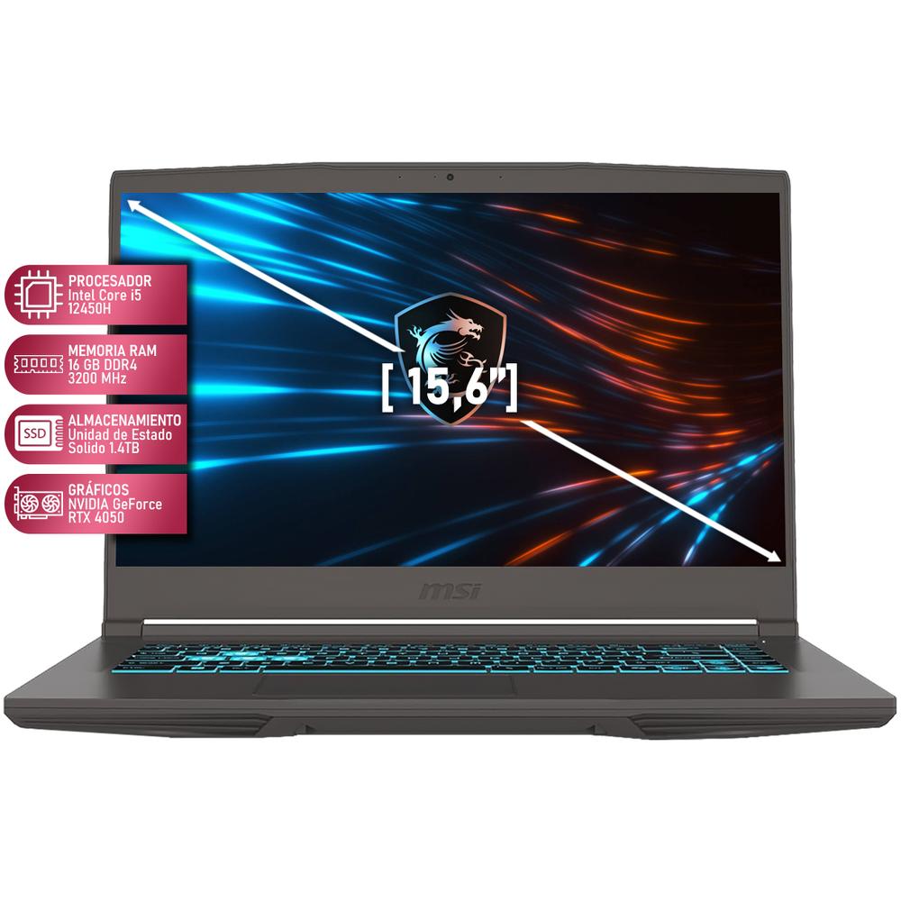 Foto 3 pulgar | Laptop Gamer Msi Thin 15 B13ve Geforce Rtx 4050 Intel Core I5 13420h 16gb Ram 1.4tb Ssd 15.6'' Teclado En Español +