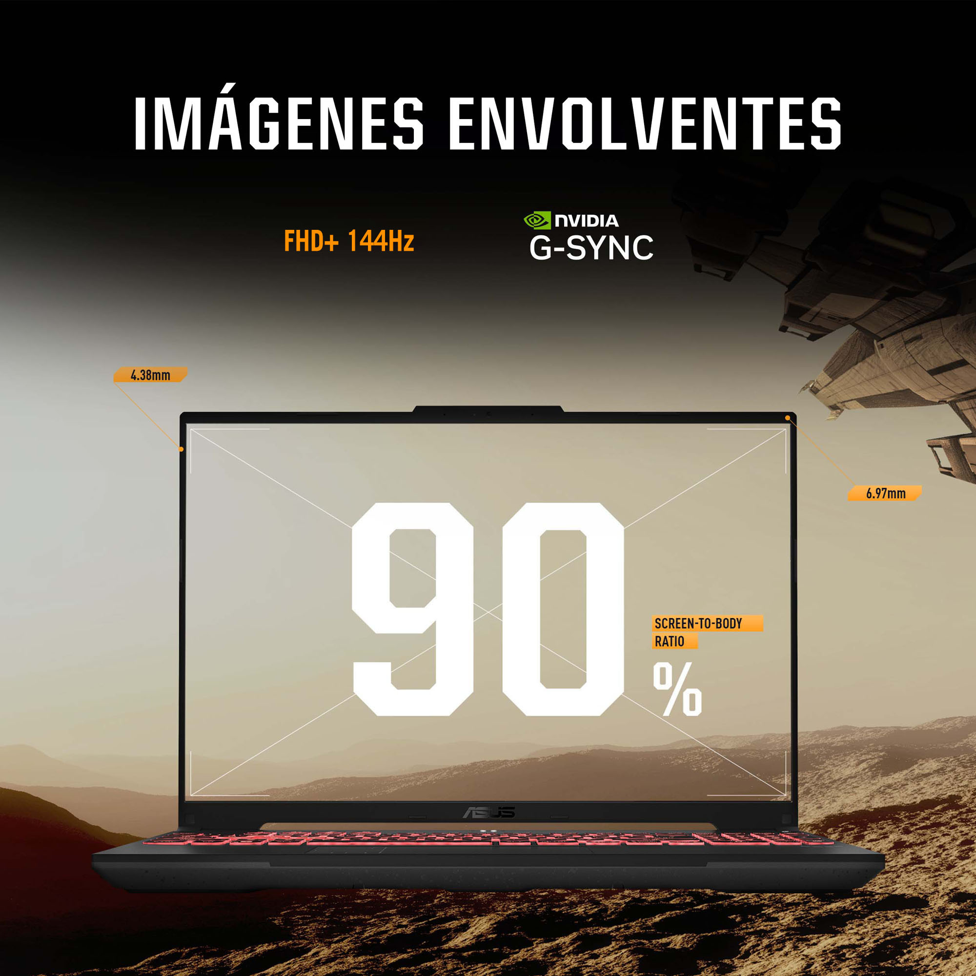 Foto 8 pulgar | Laptop Gamer Asus TUF A16, 16'', Windows 11, AMD Ryzen 5, RTX 4050, 16GB Ram, 512GB SDD, Gris