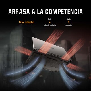 Foto 8 | Laptop Gamer Asus TUF A16, 16'', Windows 11, AMD Ryzen 5, RTX 4050, 16GB Ram, 512GB SDD, Gris