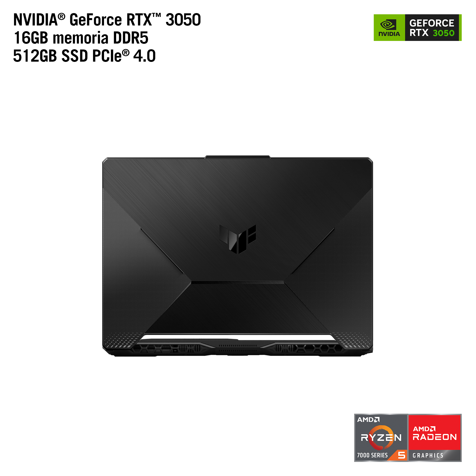 Foto 3 pulgar | Laptop Gamer Asus Tuf A15, 15.6'', Windows 11, Amd Ryzen 5, Rtx 3050, 16gb Ram, 512gb Sdd, Negro