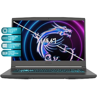 Foto 2 | Laptop Gamer Msi Thin A15 Nvdia Geforce Rtx 4060 Amd Ryzen 7 7735hs 16gb Ram 1tb Ssd 15.6'' Windows 11 Home Tecla