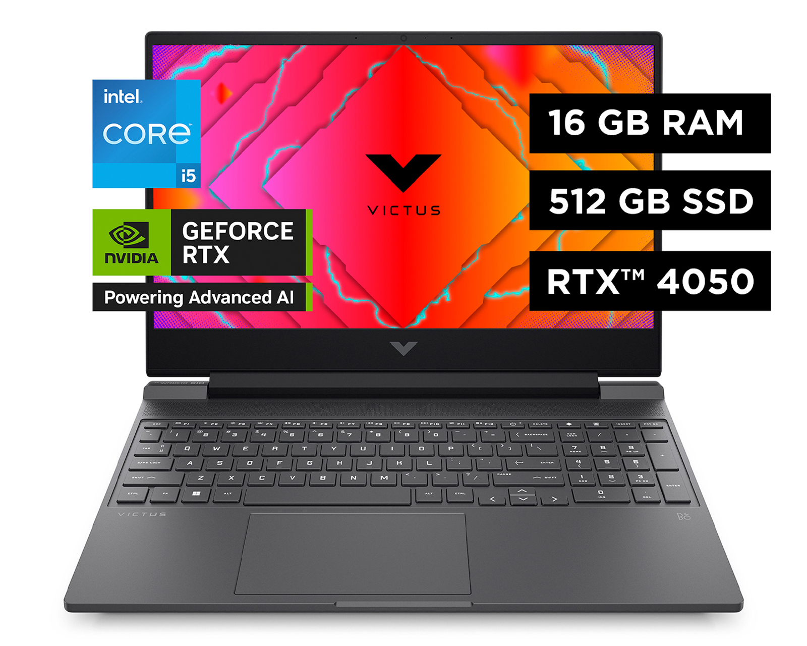 Laptop Hp Victus Gaming 15-fa2701la 15.6'',windows 11 Home Single Language, Intel  Core™ I5, 16 Gb, 512 Gb ,gpu Nvidia