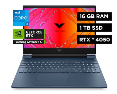 Foto 1 | Laptop Hp Gaming Victus 15-fa1098la,intel core™i5,16gb Ram,gpu Nvidia geforce Rtx™4050, 1 Tb Ssd,15.6'',fhd,windo