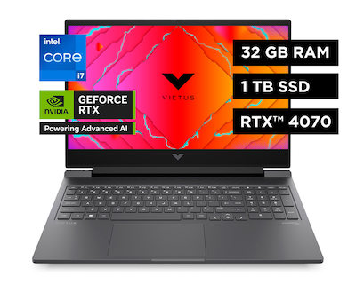 Foto 1 | Laptop Hp Gaming Victus 16-r1016la, Intel core™i7, 32gb Ram,gpu Nvidia geforce Rtx™ 4070, 1 Tb Ssd, 16.1'',fhd