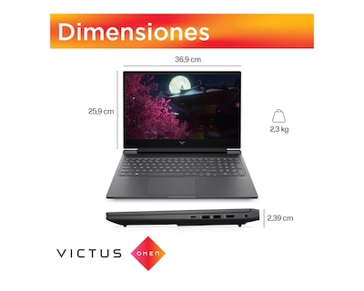 Foto 6 | Laptop Hp Gaming Victus 16-r1016la, Intel core™i7, 32gb Ram,gpu Nvidia geforce Rtx™ 4070, 1 Tb Ssd, 16.1'',fhd