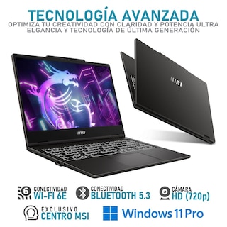 Foto 4 | Laptop Gamer Msi Venture Pro 15 Nvidia Rxt 3050 Intel Core Ultra 5 125h 16gb Ram 512gb Ssd 15.6'' W11p Teclado En Espa
