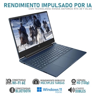 Foto 3 | Laptop Gamer Hp Victus Geforce Rtx 3050 Intel Core I5 12450h 16gb Ram 512gb Ssd 15.6'' Windows 11 Home Teclado En Ingles