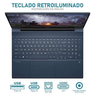 Foto 4 | Laptop Gamer Hp Victus Geforce Rtx 3050 Intel Core I5 12450h 16gb Ram 512gb Ssd 15.6'' Windows 11 Home Teclado En Ingles