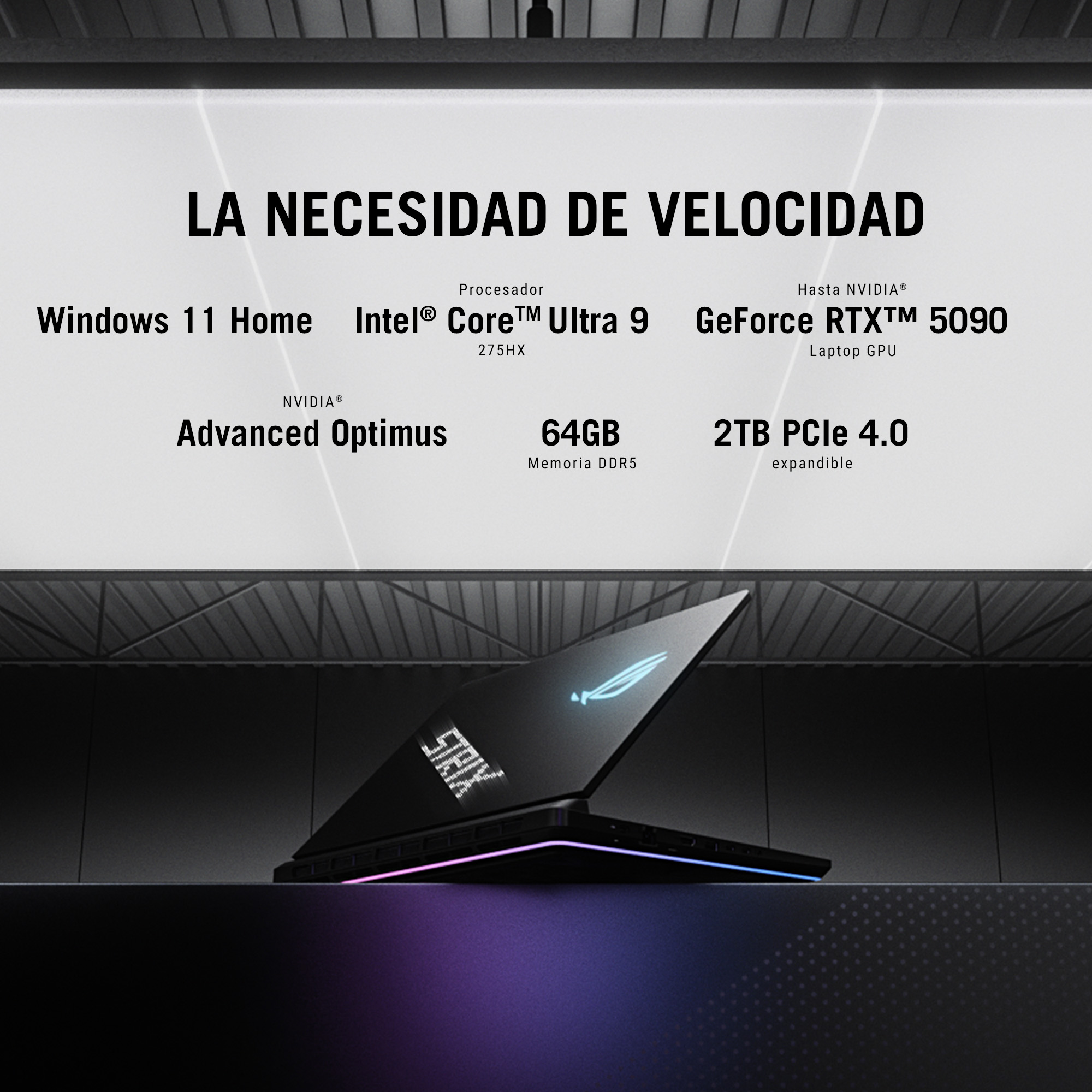 Foto 4 pulgar | Laptop Gamer Asus Rog Strix Scar 18, Intel Core Ultra 9 275hx, Rtx 5090, 64gb Ram, 2tb Ssd, Negro, 18'' 2.5k 240hz