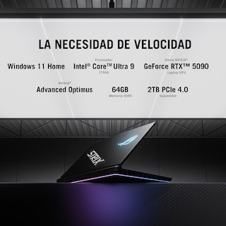 Foto 3 | Laptop Gamer Asus Rog Strix Scar 18, Intel Core Ultra 9 275hx, Rtx 5090, 64gb Ram, 2tb Ssd, Negro, 18'' 2.5k 240hz