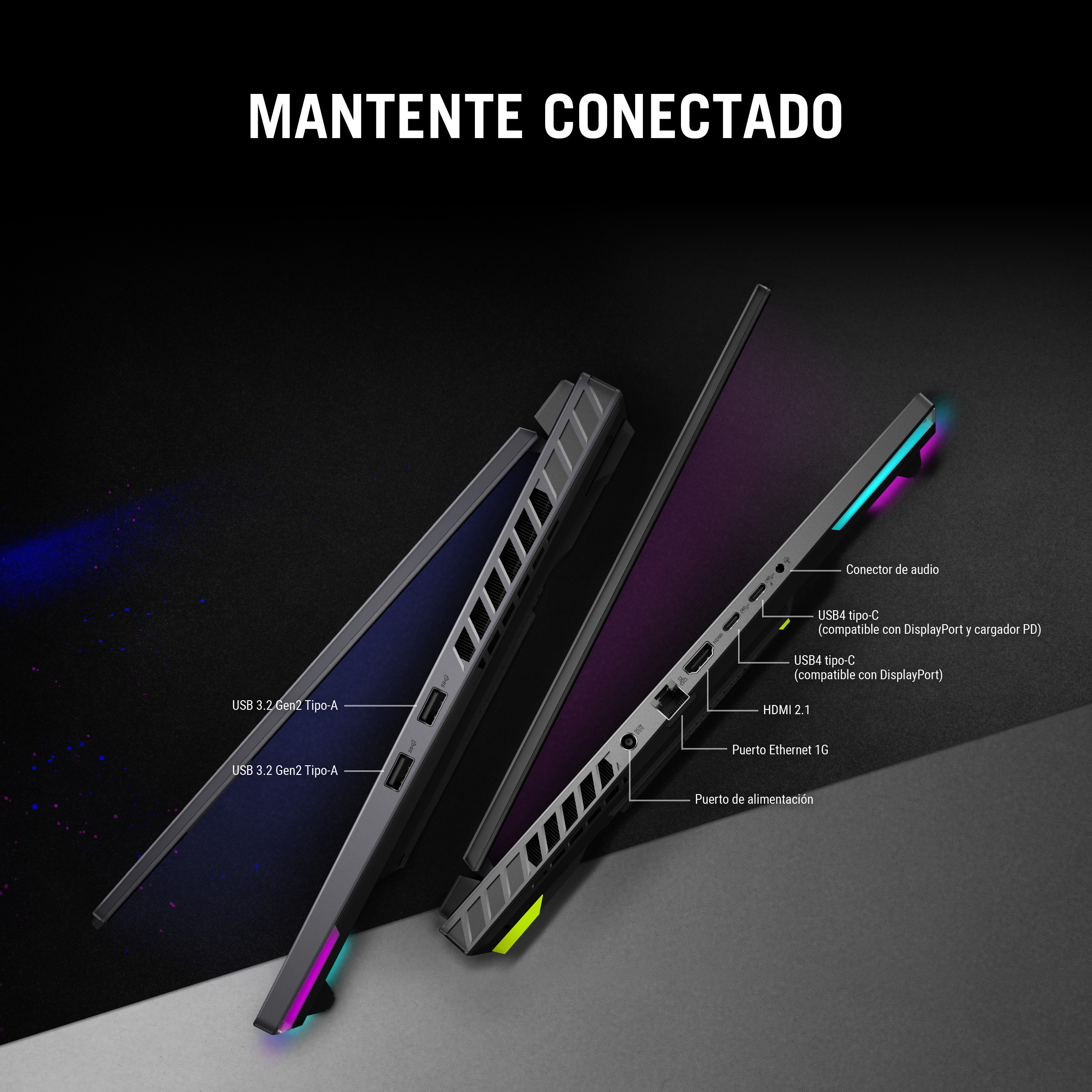 Foto 7 pulgar | Laptop Gamer ASUS ROG Strix G16 2025, AMD Ryzen 9 8940hx, RTX 5060, 16GB Ram, 1TB SSD, 16'' FHD+ 165hz