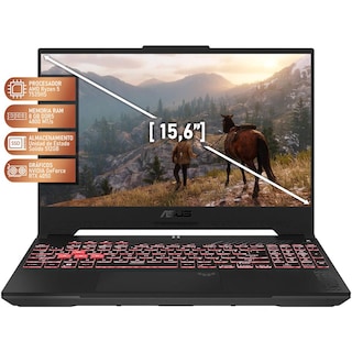 Foto 2 | Laptop Gamer Asus Tuf Gaming A15 Geforce Rtx 4050 Amd Ryzen 5 7535hs 8gb Ram 512gb Ssd 15.6'' Teclado En Español + Mo