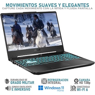 Foto 3 | Laptop Gamer Asus Tuf Gaming A15 Geforce Rtx 2050 Amd Ryzen 5 7535hs 16gb Ram 512gb Ssd 15.6'' Teclado En Español +