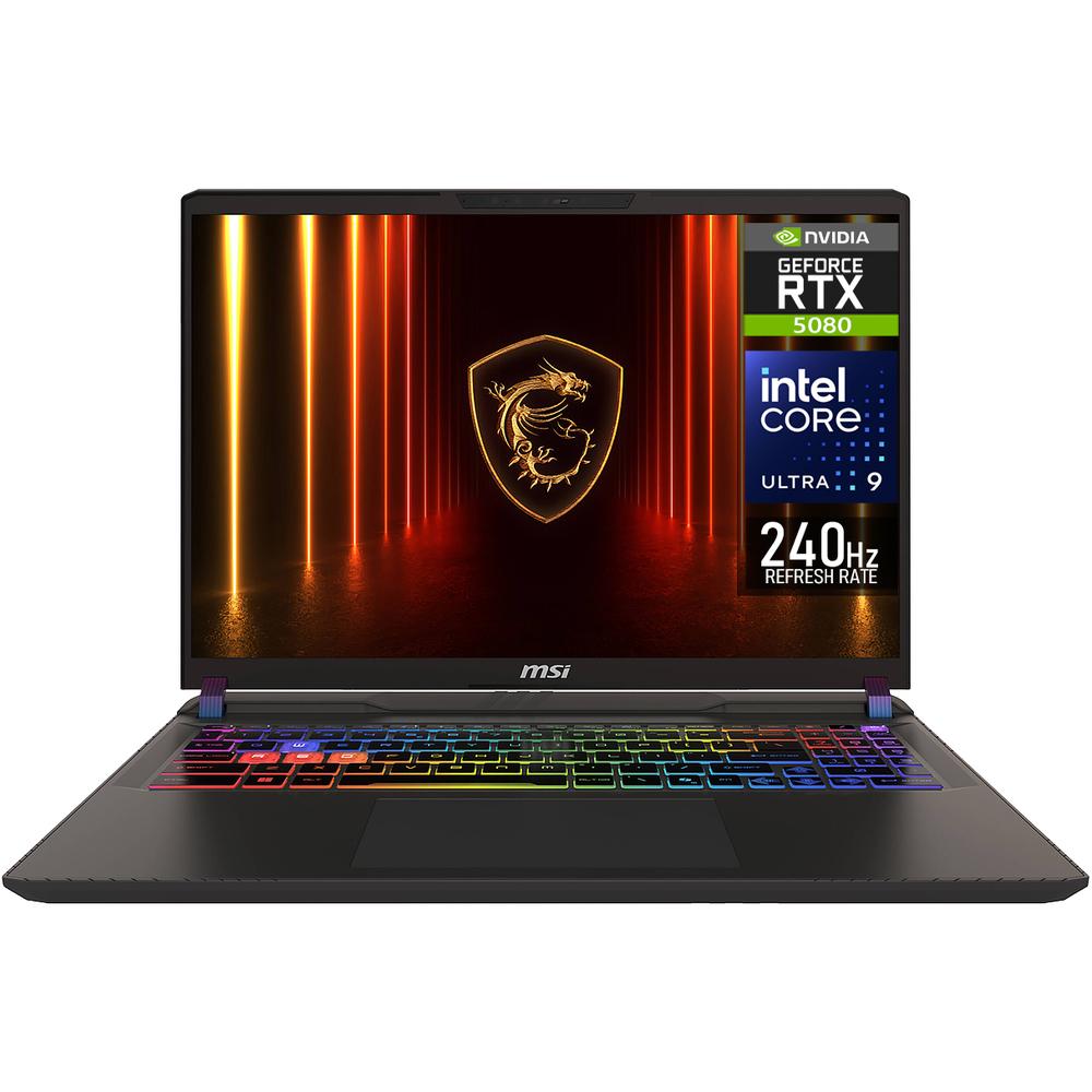 Laptop Gamer Msi Vector 16 Hx Ai Nvidia Geforce Rtx 5080 Intel Core Ultra 9 275hx 16gb Ram 1tb Ssd 16'' Teclado En Ingl