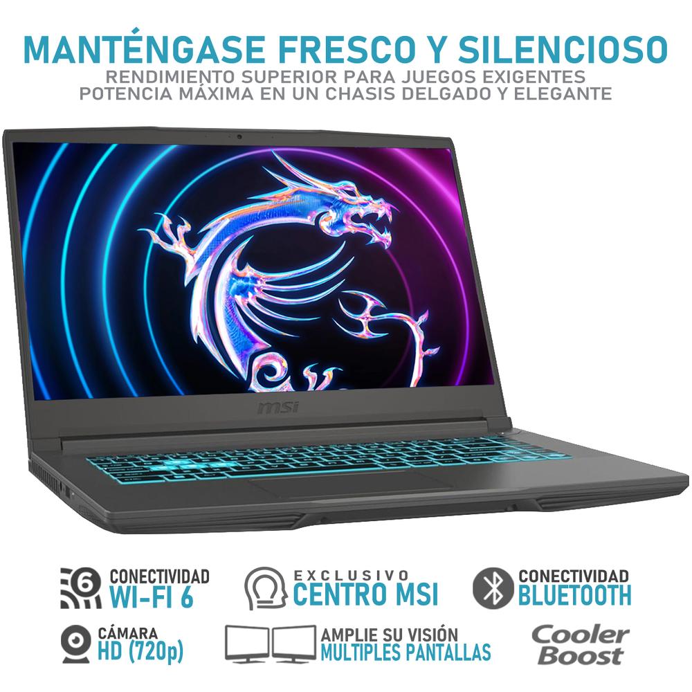 Foto 4 pulgar | Laptop Gamer Msi Thin 15 Nvidia Geforce Rtx 4060 Intel Core I5 13420h 24gb Ram 512gb Ssd 15.6'' Teclado En Ingles