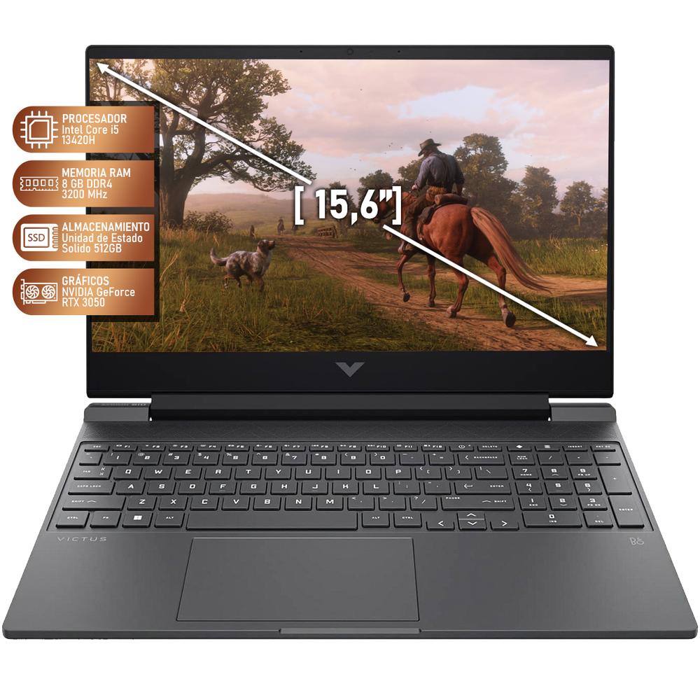 Foto 3 pulgar | Laptop Gamer Hp Victus Nvidia Geforce Rtx 3050 Intel Core I5 13420h 8gb Ram 512gb Ssd 15.6'' Windows 11 Home Tecla