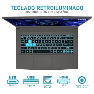 Foto 4 | Laptop Gamer Msi Thin A15 Nvidia Geforce Rtx 4060 Amd Ryzen 7 7735hs 32gb Ram 512gb Ssd 15.6'' Teclado En Español