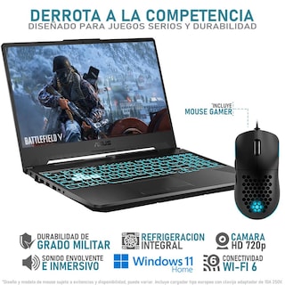 Foto 3 | Laptop Gamer Asus Tuf A15 Geforce Rtx 2050 Amd Ryzen 7 7435hs 16gb Ram 1tb Ssd 15.6'' Teclado En Ingles + Mouse Dxt Ga