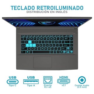 Foto 4 | Laptop Gamer Msi Thin A15 Nvidia Geforce Rtx 4060 Intel Core I5 13420h 32gb Ram 1.4tb 15.6'' Teclado En Ingles